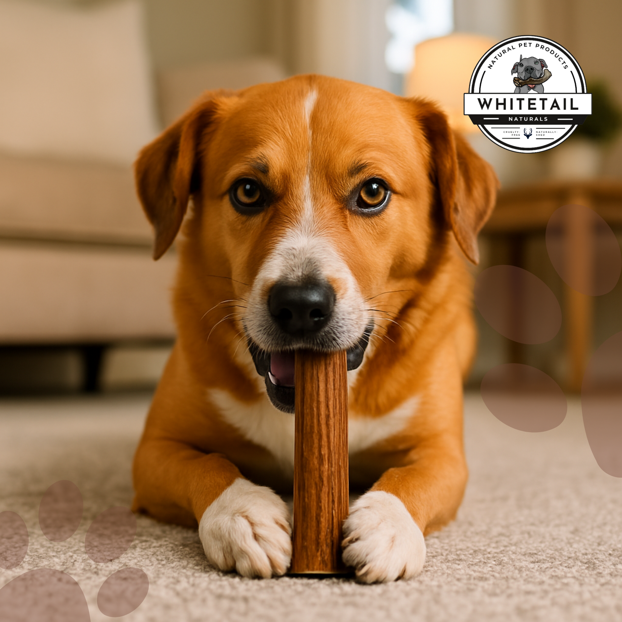 6 Pack - Medium | Deer Antler Dog Chews