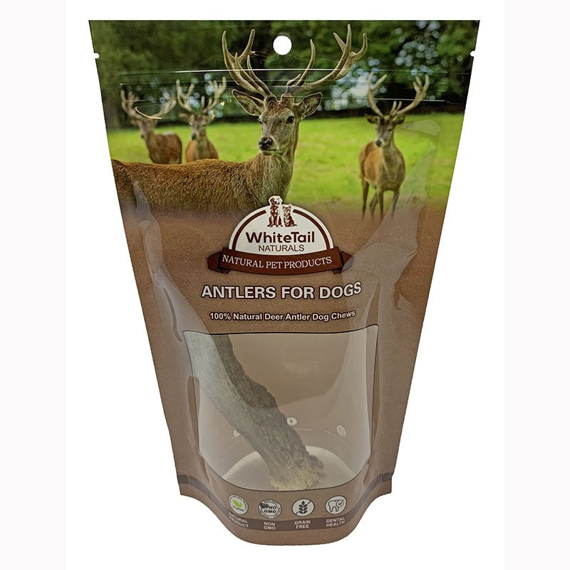 2 Pack - Large | Whole Red Deer Antler Dog Chews